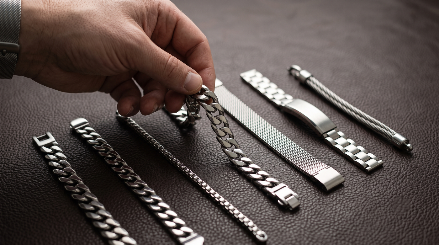 Pulseras de acero para hombres en Perú: guía para elegir la tuya